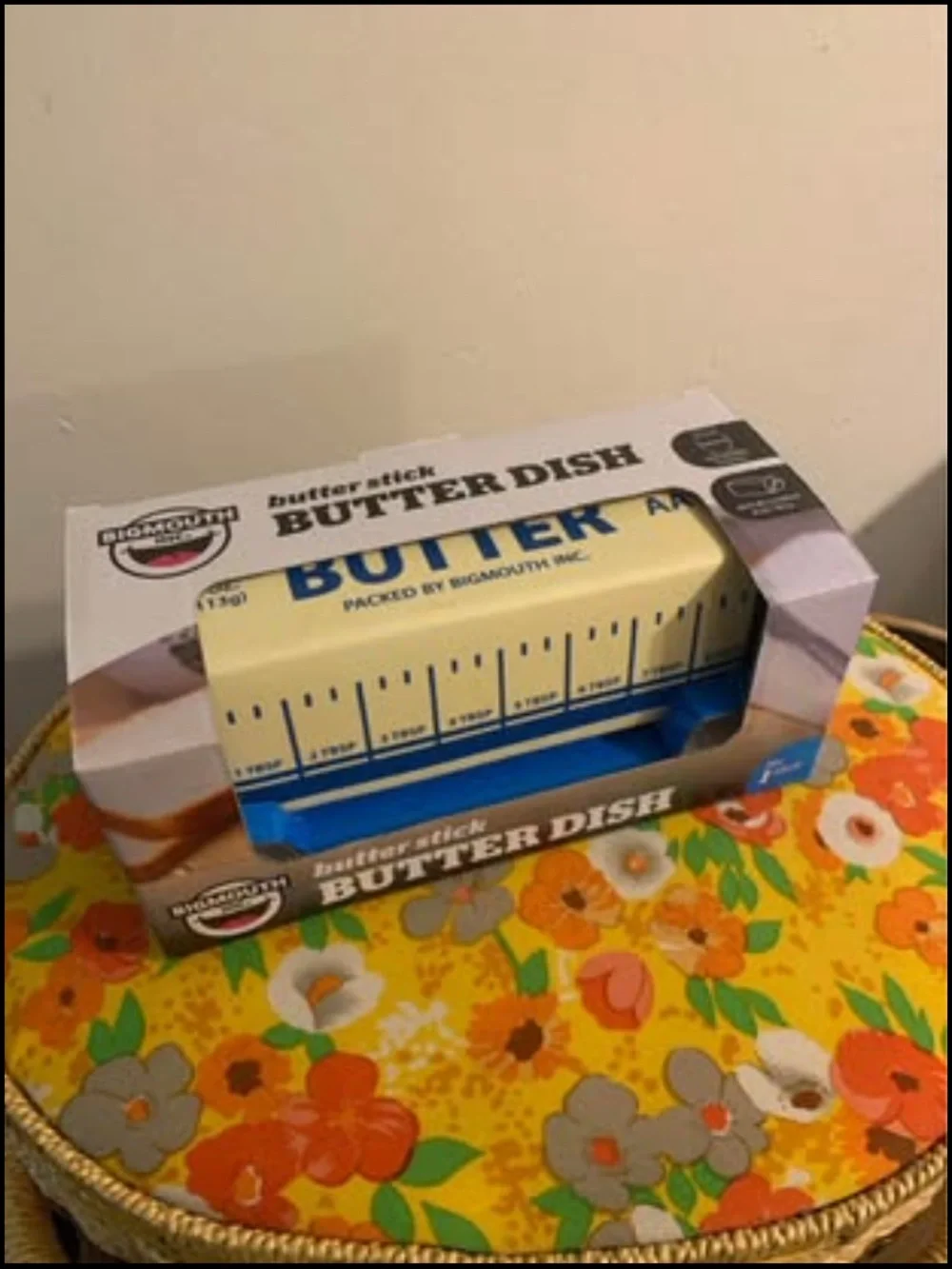 Salted Butter Stick butter dish novelty- Pale Yellow